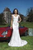 Justin Alexander 8730 mermaid satin wedding dress UK 10 buy off the peg